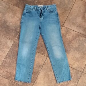 Free People Light Blue Mid Rise Denim Jeans